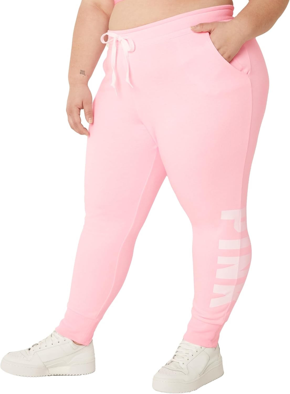 

Женские флисовые спортивные штаны Victoria's Pink Logo, (XS-XXL) Victoria's Secret, Pink Daisy Sans Logo