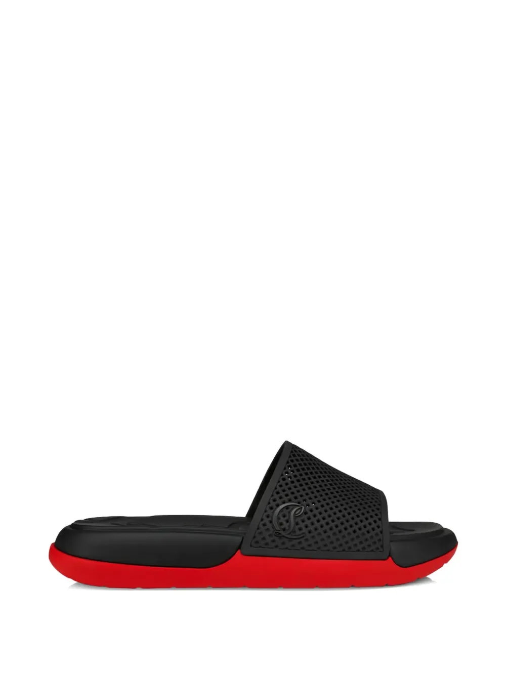 Сланцы с логотипом Christian Louboutin, черный