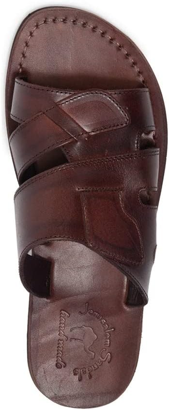 Маттео - Кожаные сандалии с открытым носком - Мужские сандалии Jerusalem Sandals, коричневый — фото 3