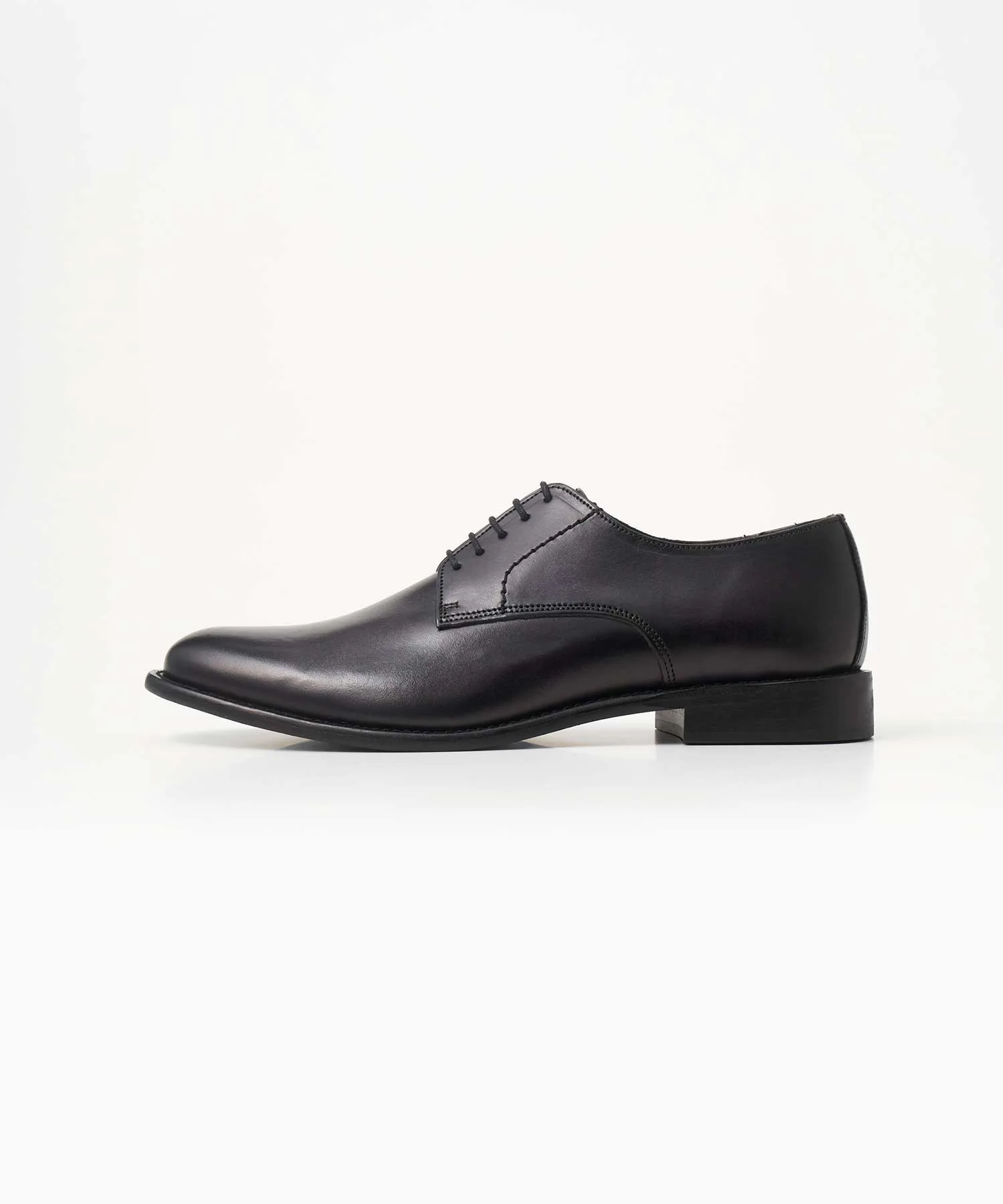Мужские кожаные туфли с ручной покраской MADULI lace-up dark grey