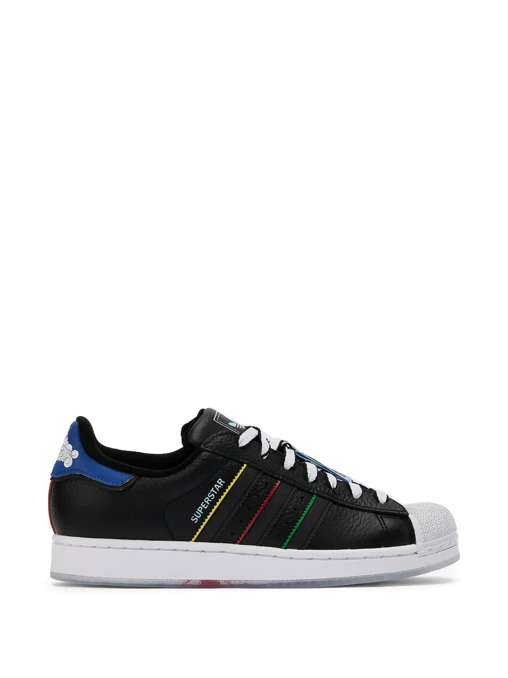 Кроссовки Superstar ii "core black/white" Adidas, черный