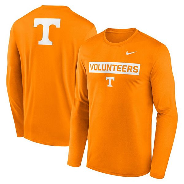 Мужская футболка с длинным рукавом tennessee orange tennessee volunteers primetime campus 2-hit legend Nike — фото 2