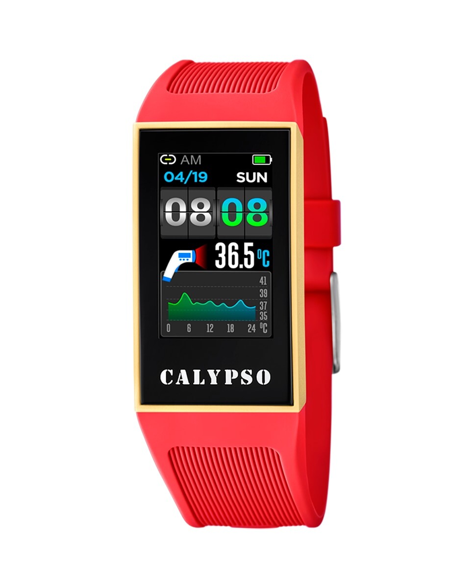 

Розовые резиновые умные часы K8502/3 Calypso, розовый