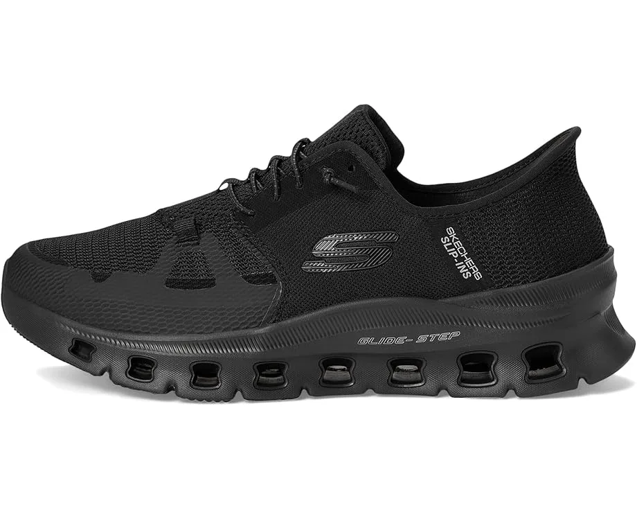 Кроссовки SKECHERS Glide-Step Pro Hands Free Slip-In, Black/Black — фото 4