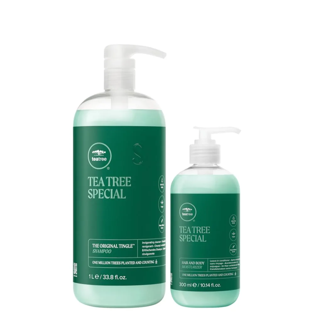 Увлажняющий шампунь Paul Mitchell Tea Tree Special для волос и тела.