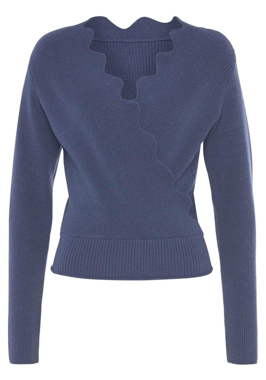 

Тонкий вязаный свитер LASCANA Sweater, темно-синий