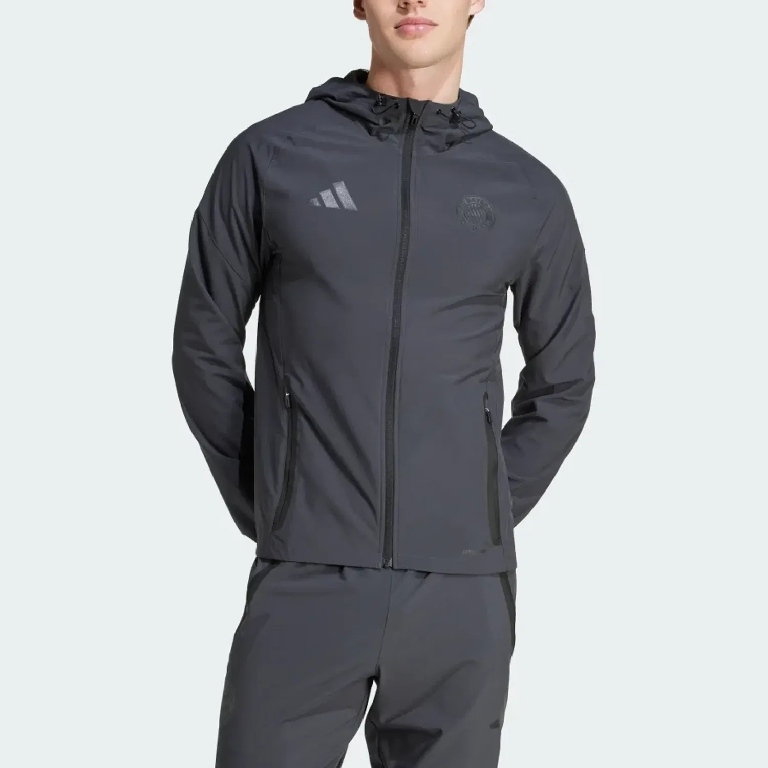 Толстовка FC Bayern Tiro 25 Unisex Adidas, Gray — фото 3