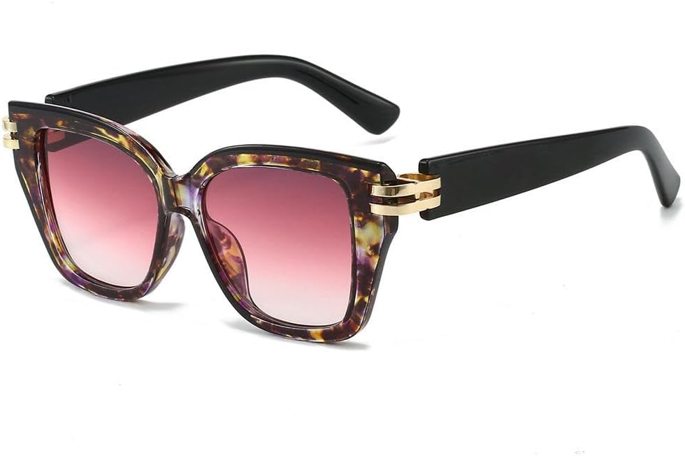 

Роскошные солнцезащитные очки для женщин, модные солнцезащитные очки с градиентным переходом цвета, ретро-очки для женщин, защита от ультрафиолета UV400 TKKTLLT, Purple