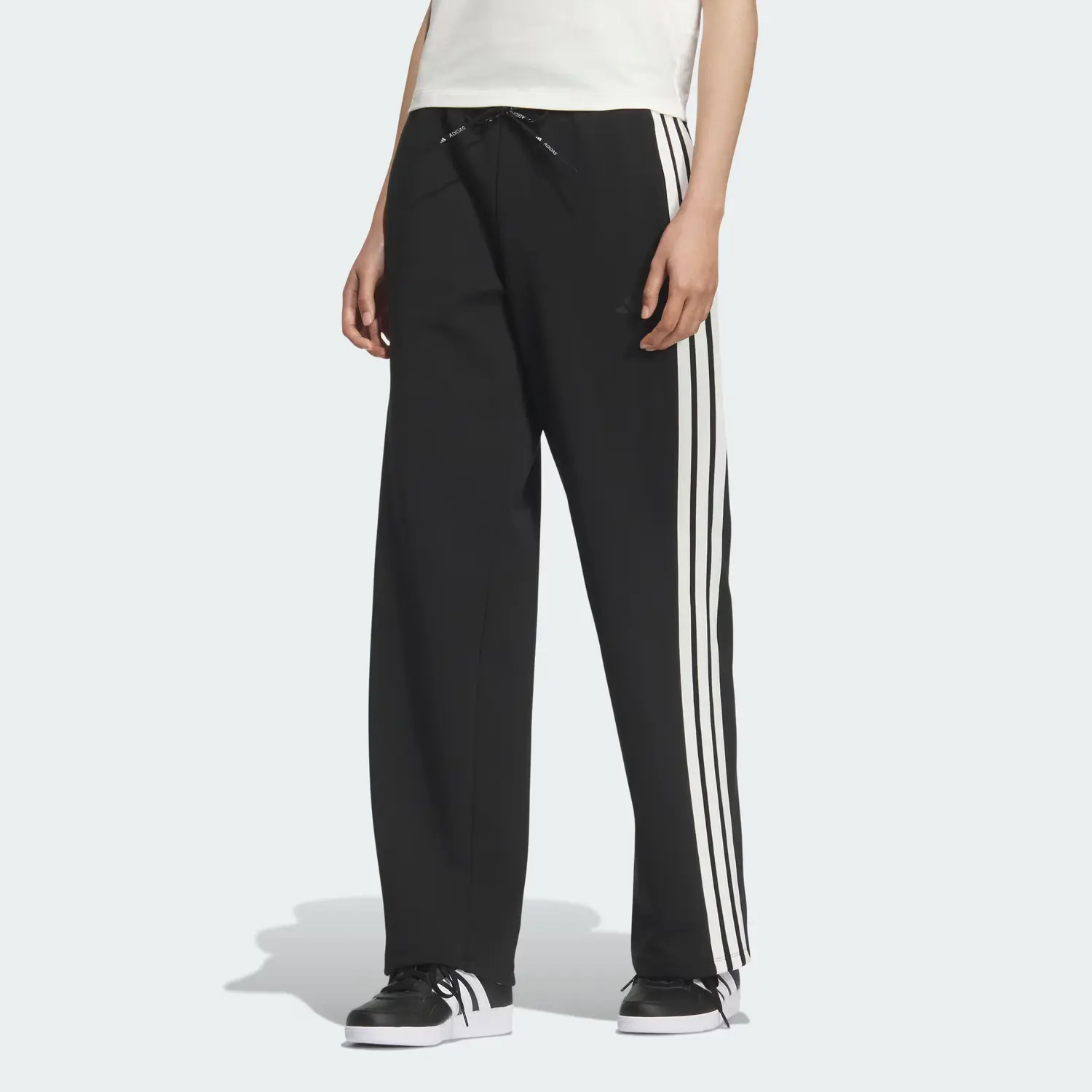 SS25 Soft Doubleknit Брюки Повседневные брюки Женские Adidas, черный — фото 2