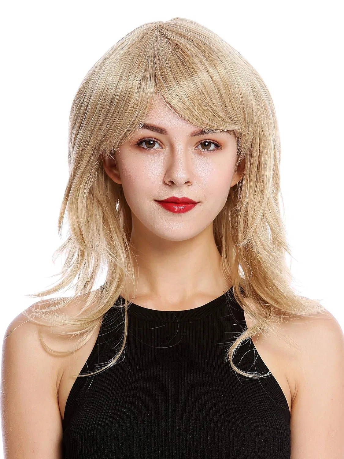 Длинный волнистый женский парик с челкой WIG ME UP Wig Me Up