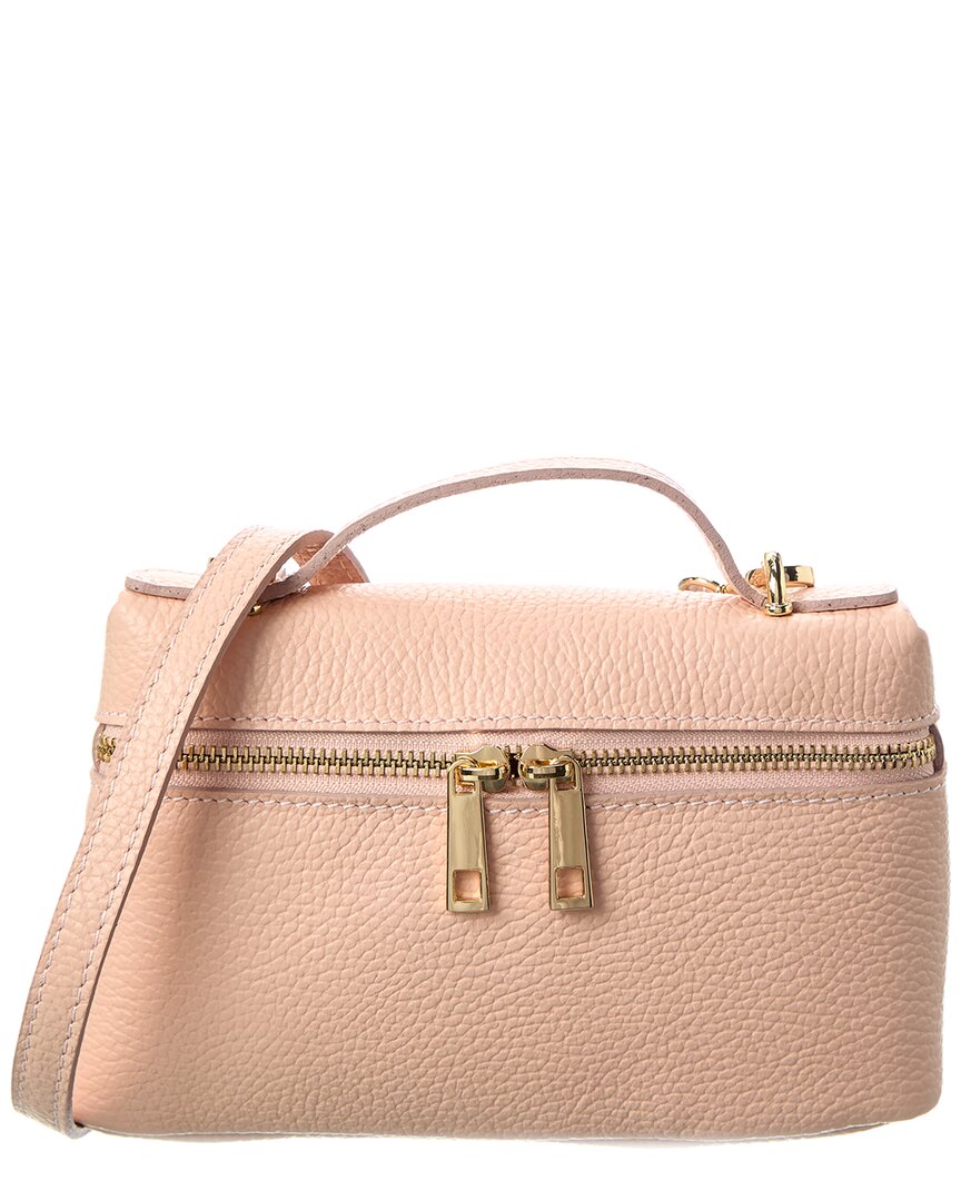 

Кожаная сумка через плечо Persaman New York Livia, бледно-розовый