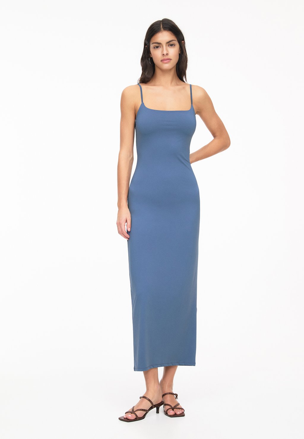 

Платье из джерси MIDI PULL&BEAR, синий
