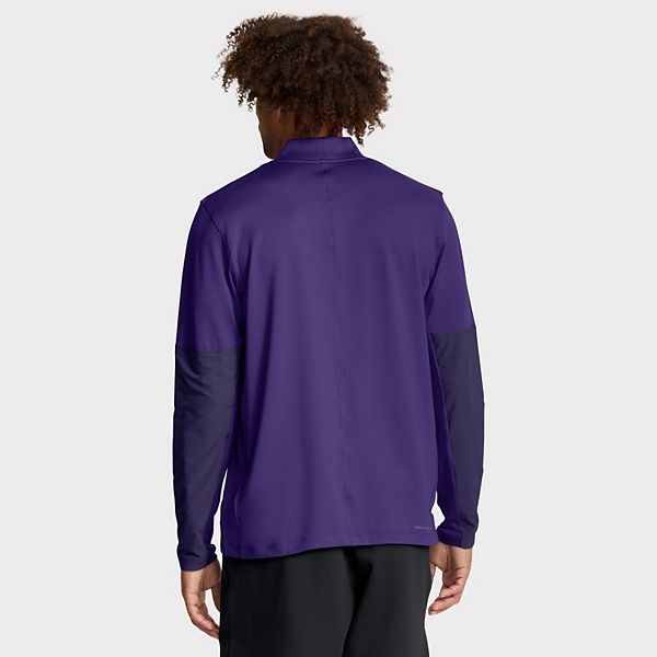 Мужская фиолетовая толстовка LSU Tigers One Goal с полумолнией Nike — фото 3