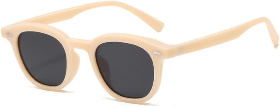 

Модные круглые солнцезащитные очки для женщин в винтажном стиле с заклепками, декоративные очки желейного цвета, защита от УФ-излучения UV400, мужские солнцезащитные очки с леопардовым принтом, L18338 generic, Beige Gray