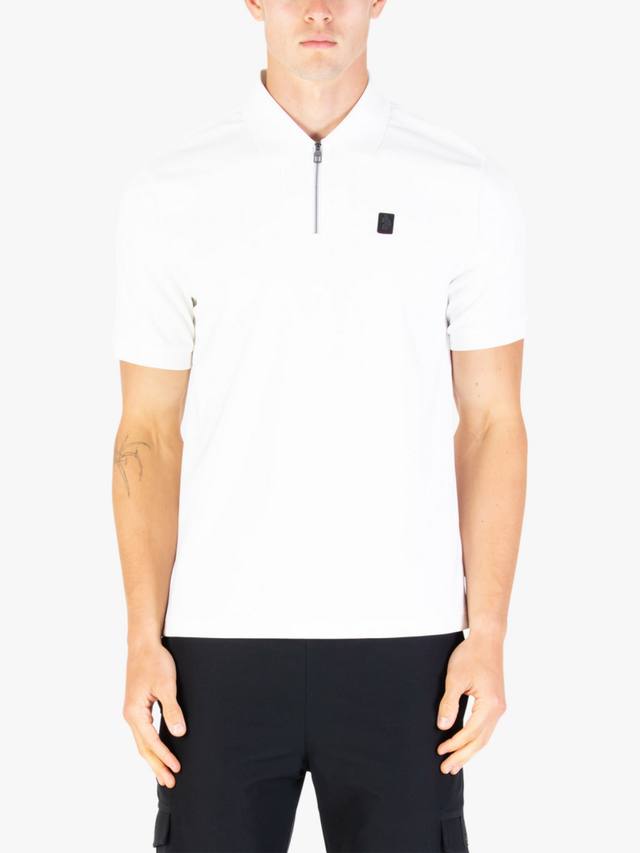 

Хлопковая поло Penrith с коротким рукавом Regular Fit LUKE 1977, White