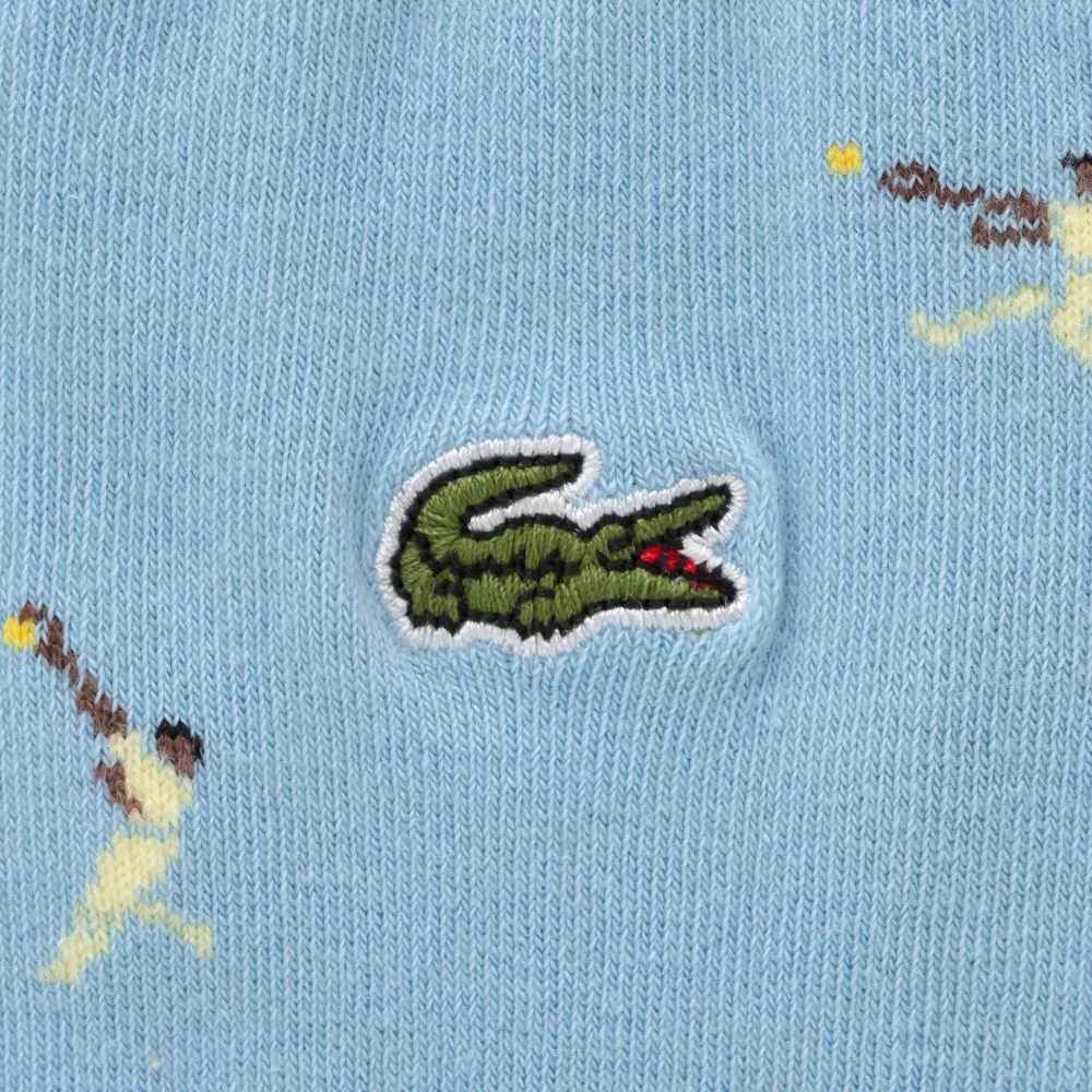 Носки Lacoste Мужские средней длины с теннисным узором, хлопок — фото 2