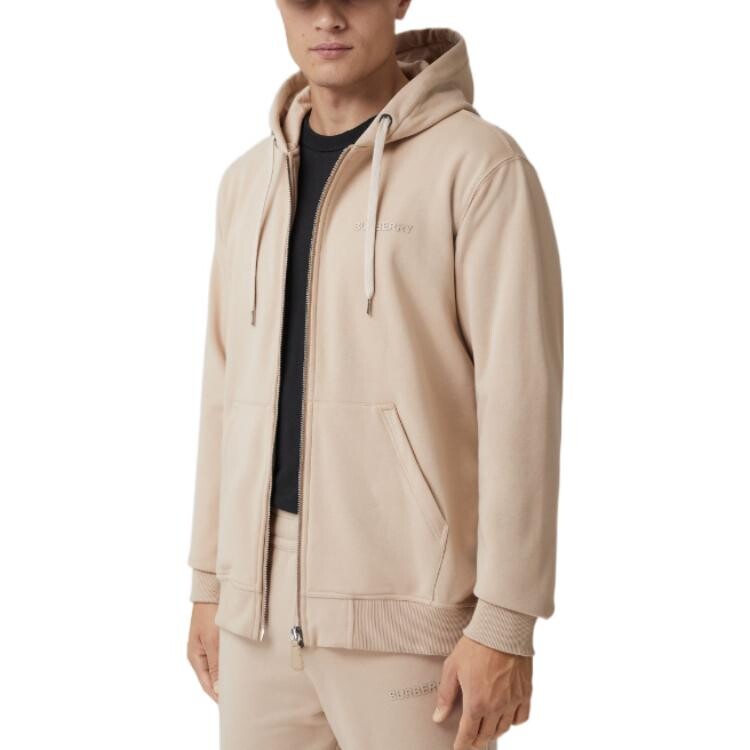Толстовка Burberry, с логотипом и застежкой-молнией, цвет Tawny — фото 4