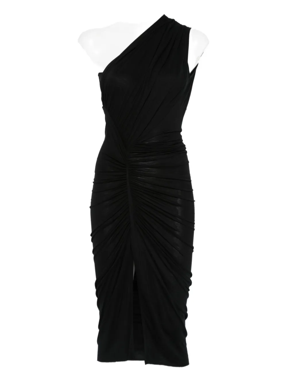 

Платье на одно плечо с драпировкой Rick Owens Lilies, черный