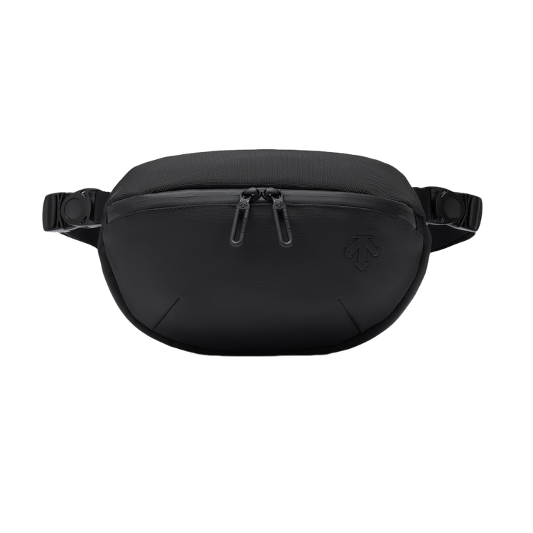 

DESCENTE Кожаная сумка через плечо мужская черная, Black