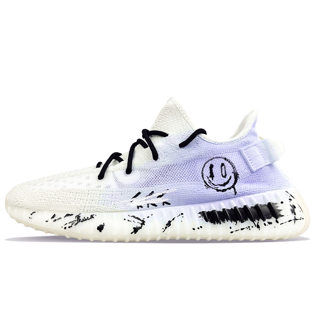 Adidas Originals Yeezy Boost 350 V2 устойчивые к истиранию низкие кеды унисекс белые, цвет White — фото 3