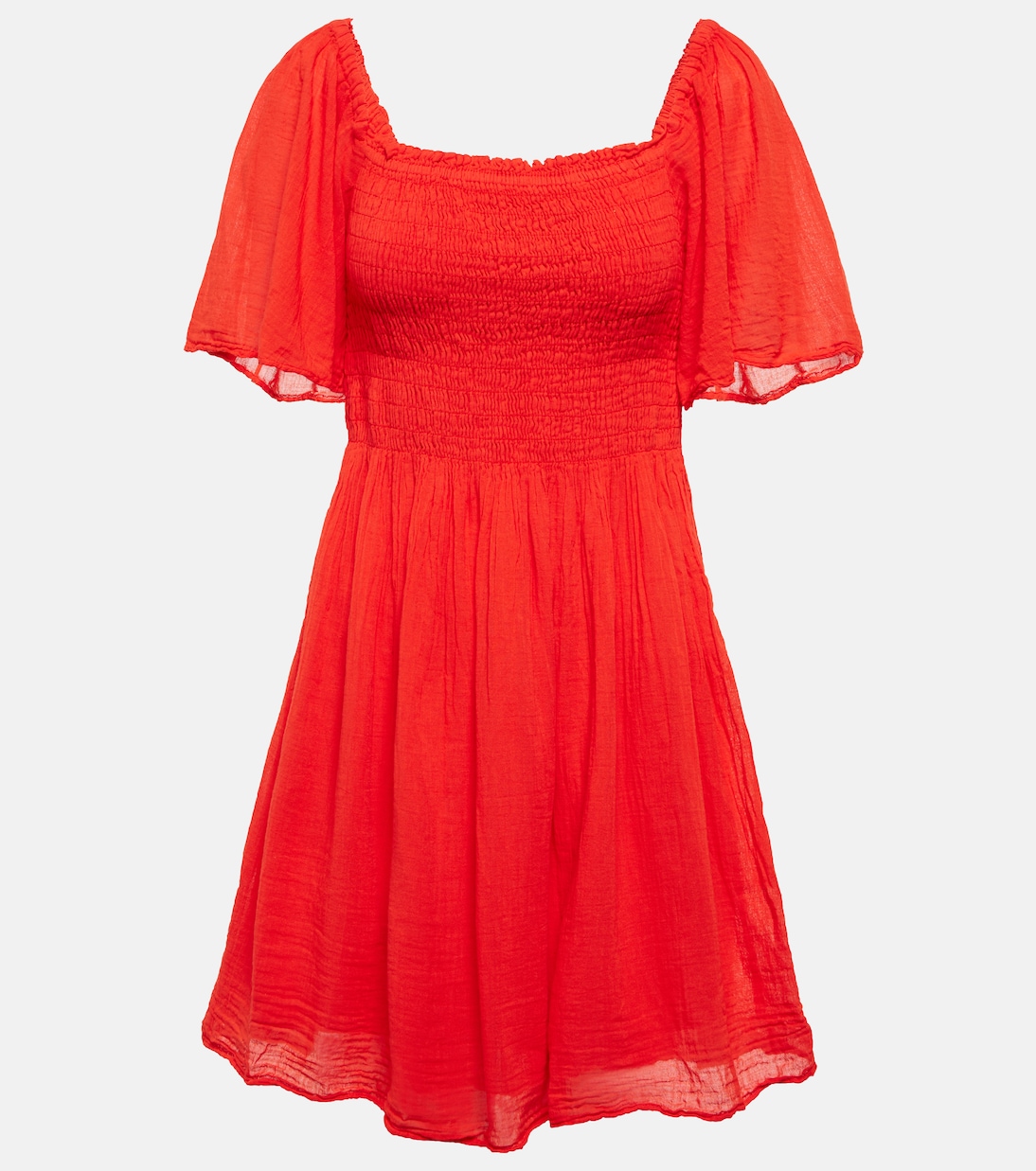 

Мини-платье Esme из хлопковой ткани Velvet, Cardinal