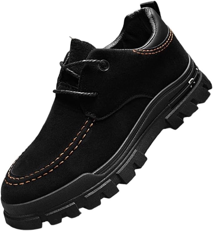 

Спортивные кроссовки для занятий альпинизмом на открытом воздухе для мужчин большого размера с толстой подошвой, противоскользящая и износостойкая, модная и универсальная Clolinde, черный