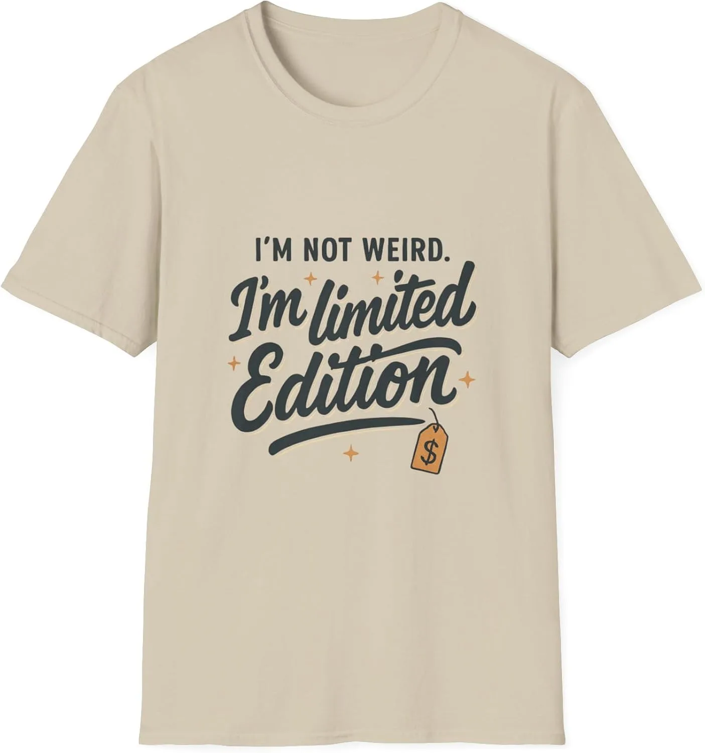 Футболка Unisex Softstyle I’m not Weird. I’m Limited Edition GENERIC, Sand