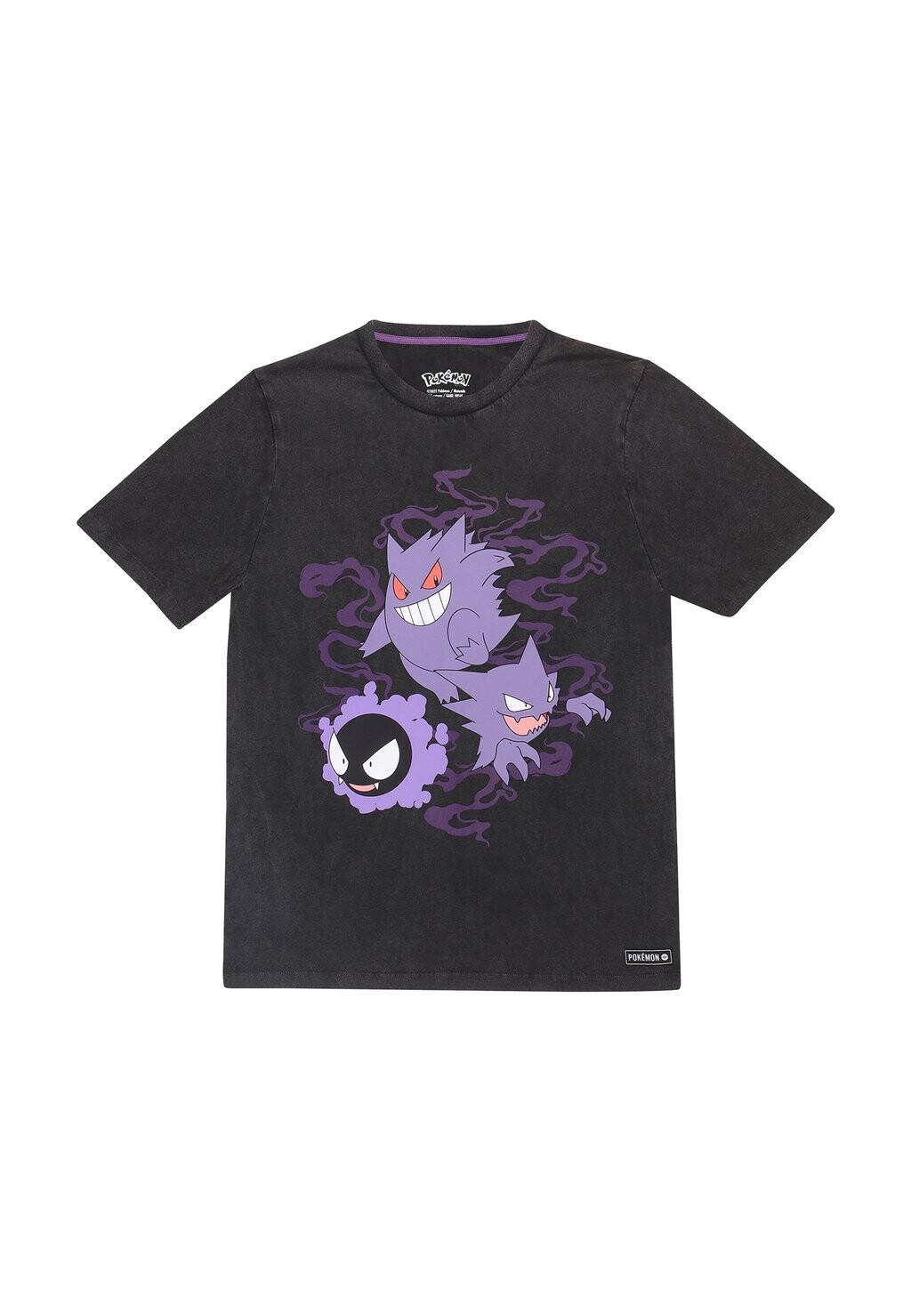 

Футболка с принтом Pokémon Ghosts Pokemon, кислотно-коричневая черная