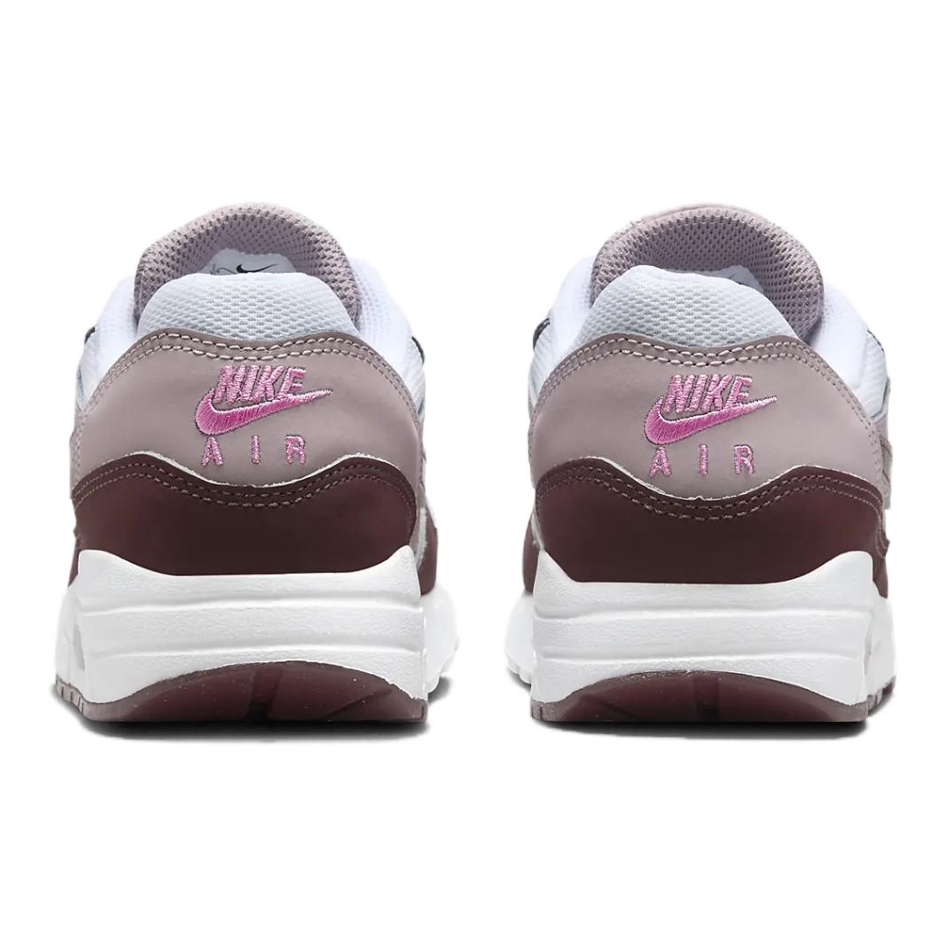 Nike Air Max 1 Low Детские Повседневные Кроссовки Белый Фиолетовый — фото 4