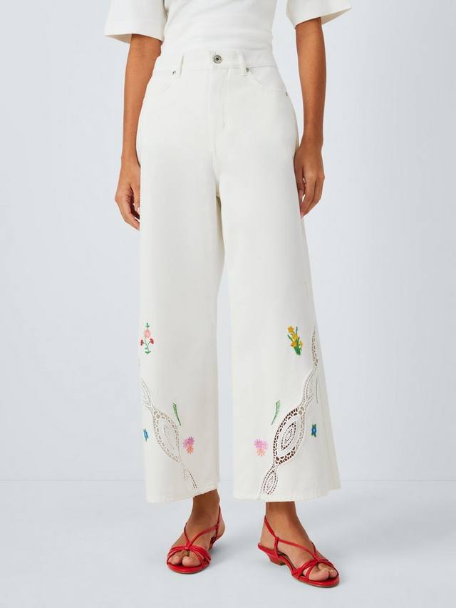 

Брюки с цветочными деталями от lord Weekend MaxMara, белый