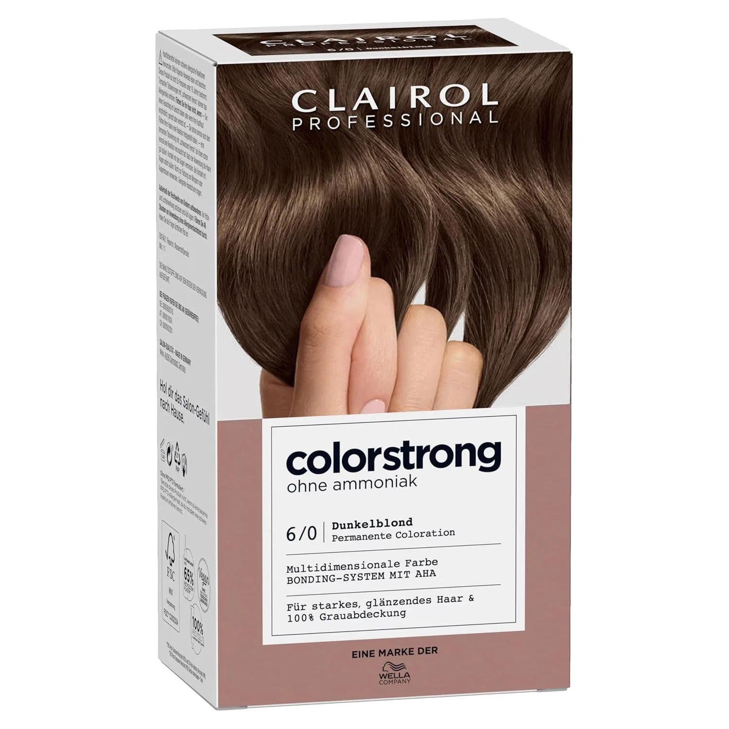 Стойкая краска для волос CLAIROL Professional Colorstrong без аммиака 6/0 темный блонд Clairol — фото 2