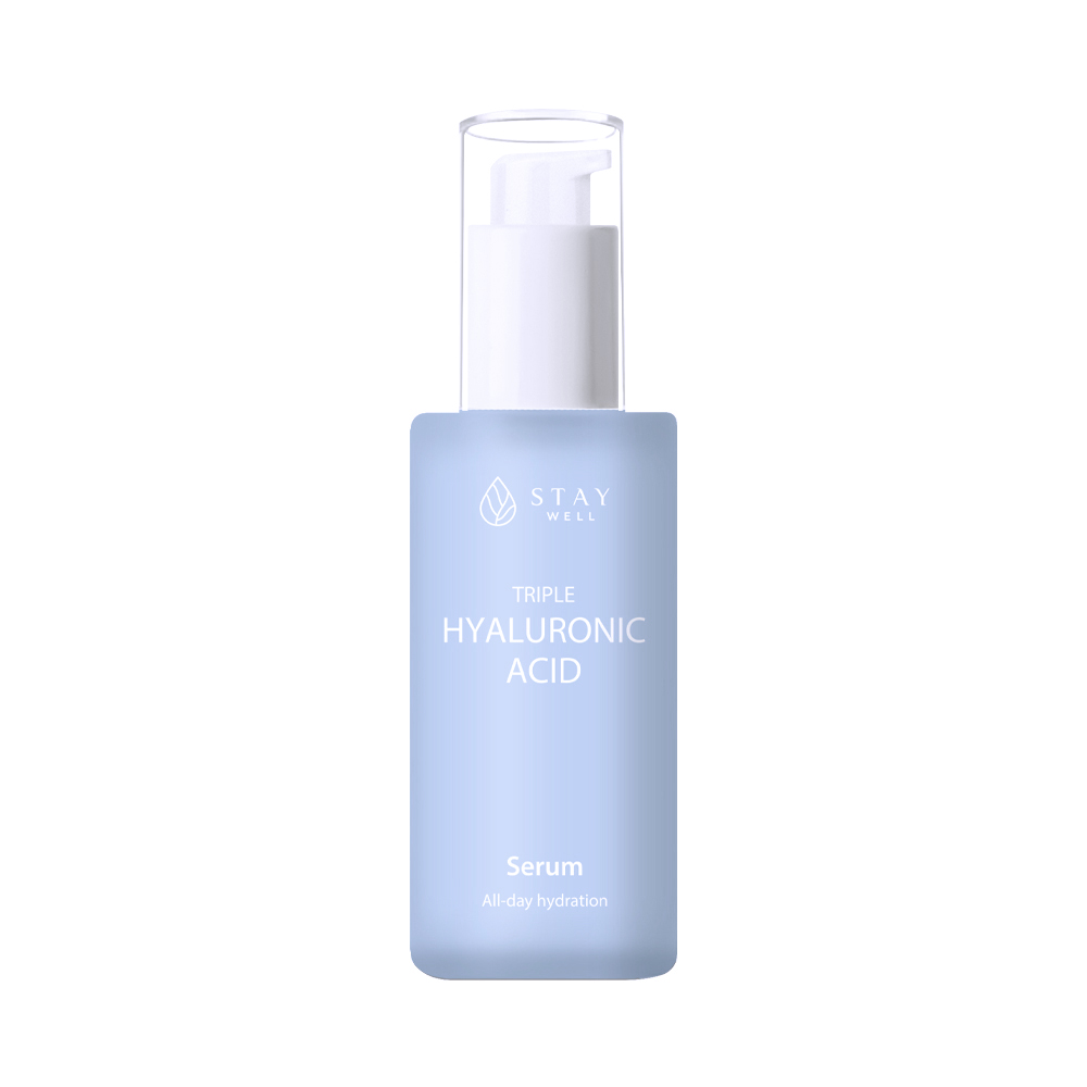 

Сыворотка для лица с гиалуроновой кислотой triple hyaluronic acid serum Stay Well, 50 мл