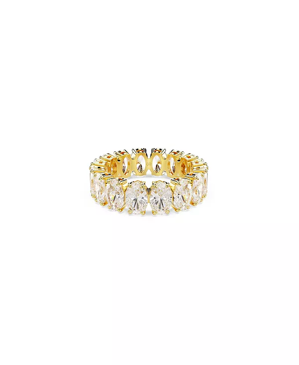 

Кольцо Matrix с овальной огранкой, покрытое золотом Swarovski, white