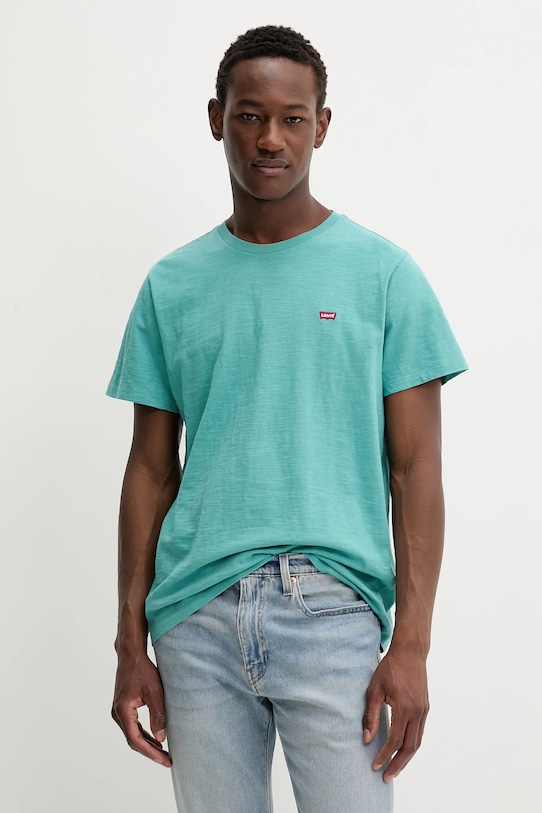 

Хлопковая футболка Levi'S, бирюзовый