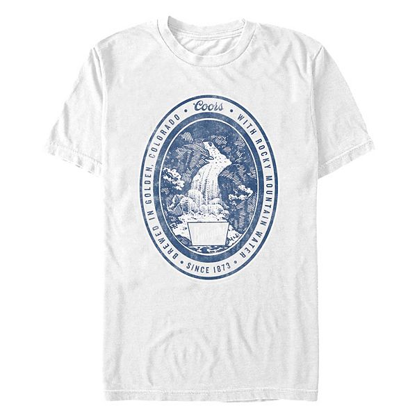 

Футболка с принтом Coors Banquet Falls Stamp, Big & Tall Licensed Character