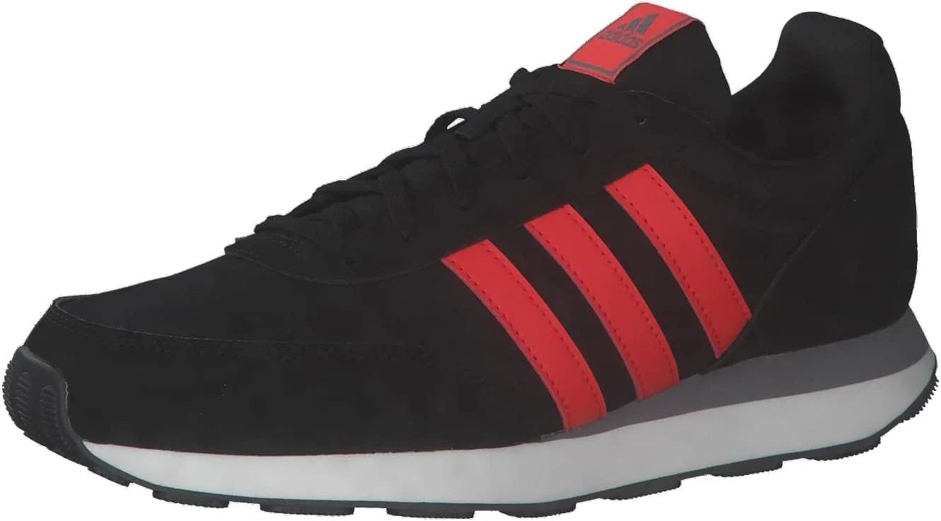 Мужские кроссовки Adidas Run 60s 3.0, низкие (не для футбола), Core Black Bright Red Blue Fus