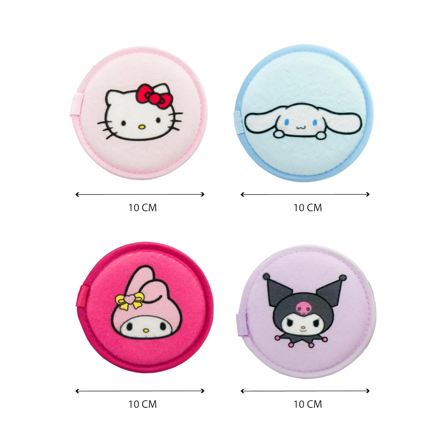 Набор из 4 многоразовых очищающих дисков Hello Kitty ‎Beauty In The Air — фото 3