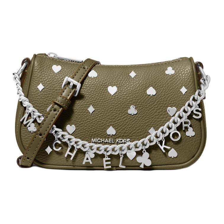 

Michael Kors Женская сумка через плечо Carmela из искусственной кожи, оливкового цвета, маленькая