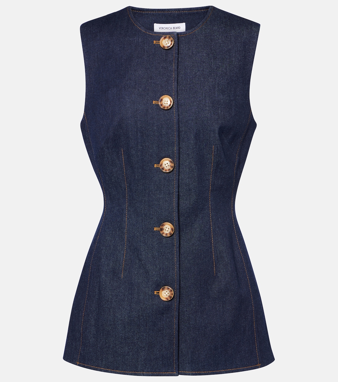 

Жилет Джессап из хлопковой смеси Veronica Beard, Dark Oxford