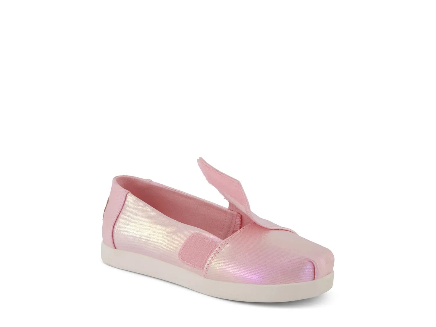Слипоны TOMS Alpargata Slip-On Sneaker - Kids', Pink Iridescent — фото 2