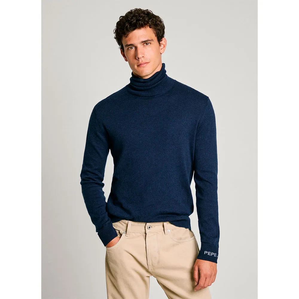 

Свитер Pepe Jeans New Andre high neck, синий