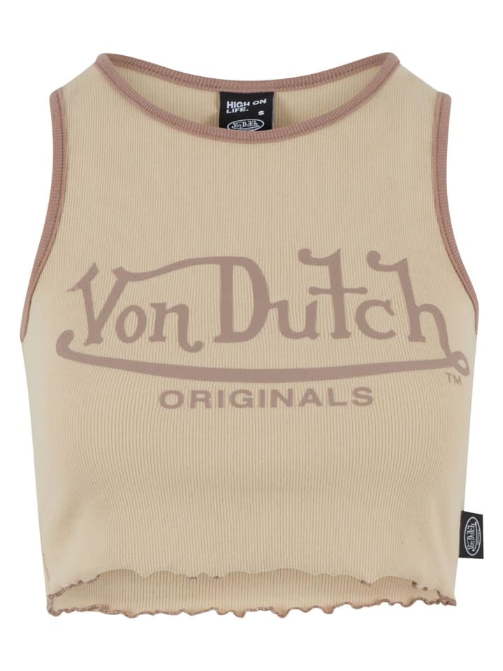 

Топ Von Dutch, бежевый