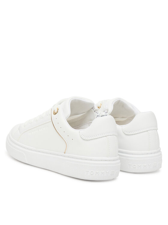 Кроссовки Low Cut Lace Up Sneaker T3A9-33982-1355 D Tommy Hilfiger, белый — фото 3