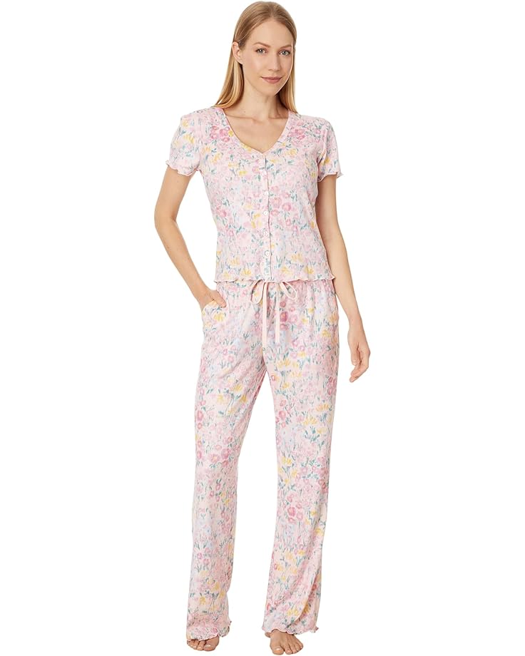 

Пижама P.J. Salvage Pointelle Floral Fields Pajama Pj Set, цвет Blush