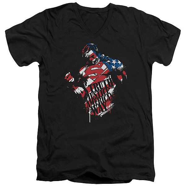 

Футболка с V-образным вырезом Superman the american way Licensed Character