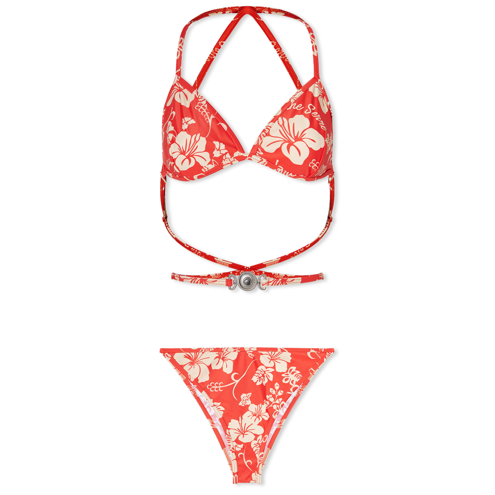 

Бикини Marine Serre Floral Print Bikini, красный