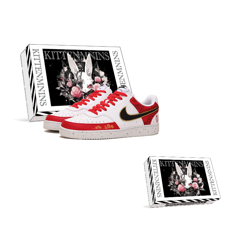 

Nike Кроссовки для скейтбординга Court Vision 1 Abrasion Resistant Low top мужские красные черные