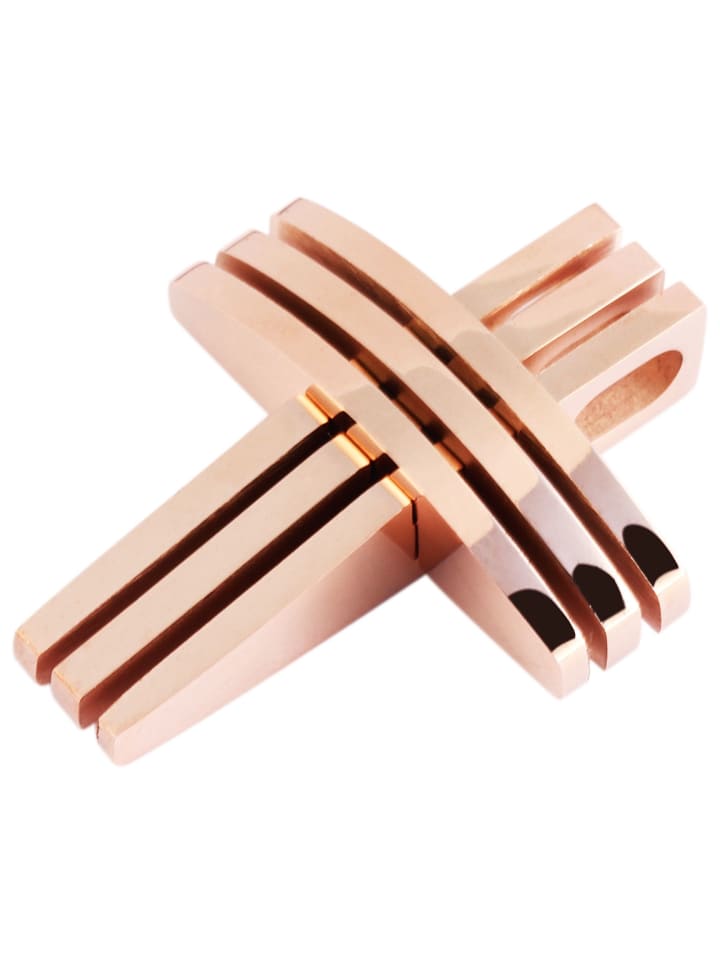 

Adeliás Кулон унисекс - крест из нержавеющей стали с золотым покрытием