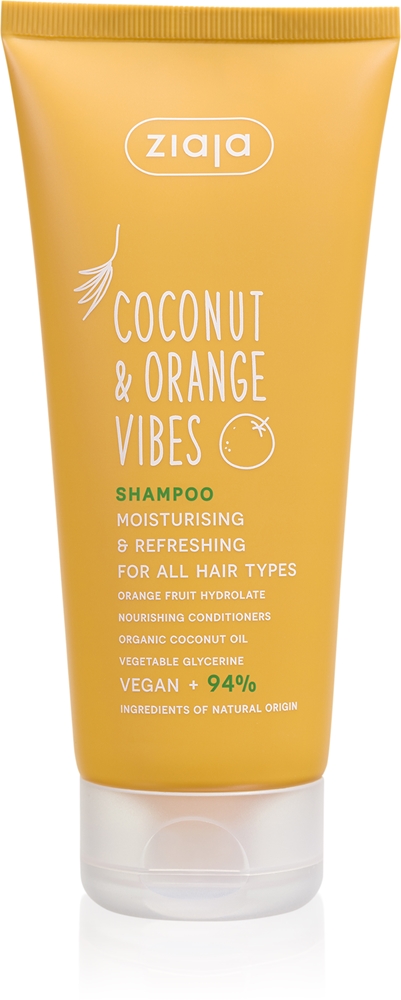 

Увлажняющий шампунь с ароматом кокоса и апельсина для всех типов волос Ziaja, 200 мл