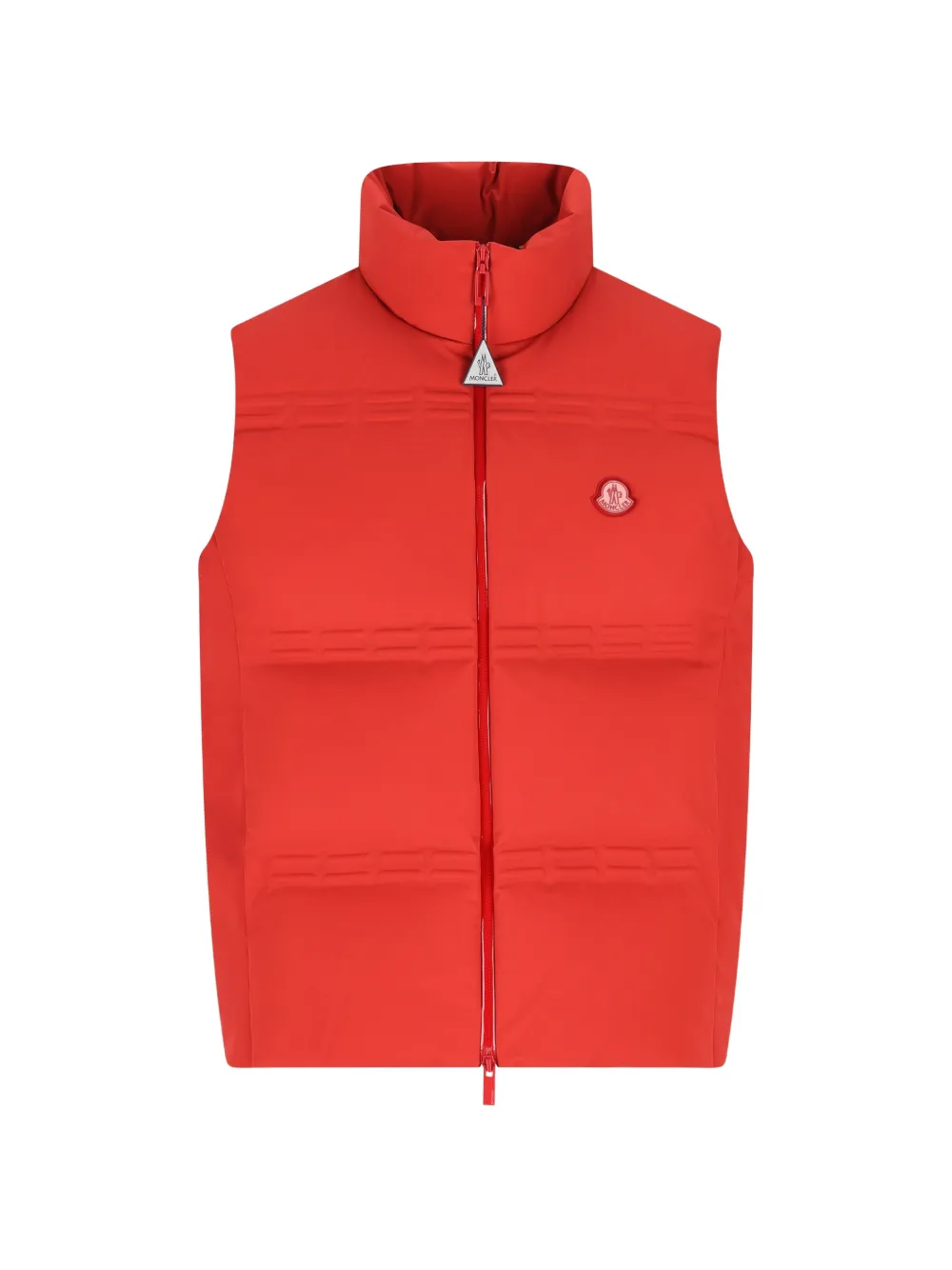 

Жилет с высоким воротником и нашивкой-логотипом X A$AP Rocky Moncler, красный